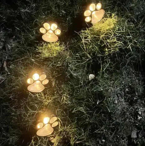 Paw Print Solar Lights - Puck's