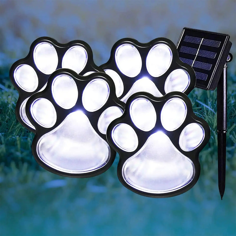 Paw Print Solar Lights - Puck's