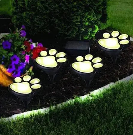 Paw Print Solar Lights - Puck's