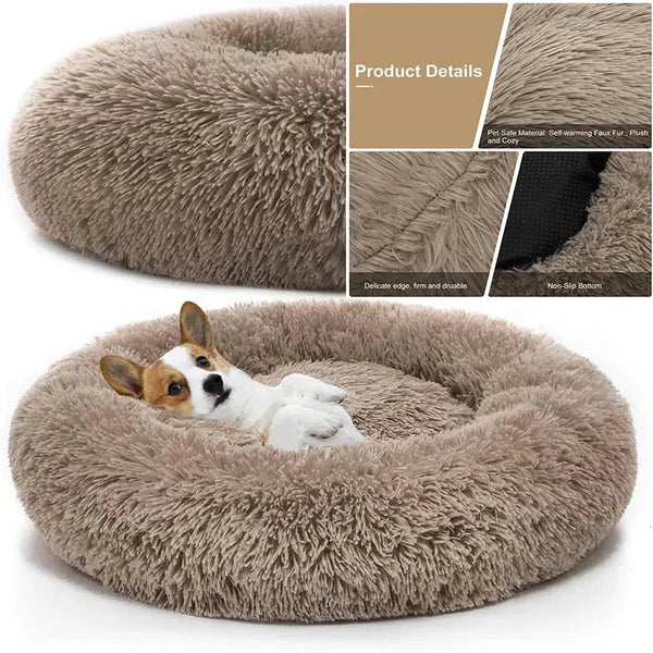 Pet Dog Bed Comfortable Donut Cuddler - Puck's