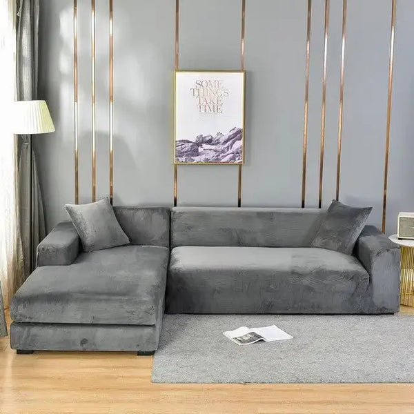 Plain Color Slipcover for Couch - Puck's