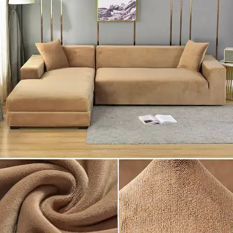 Plain Color Slipcover for Couch - Puck's