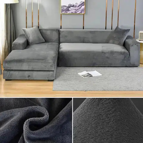 Plain Color Slipcover for Couch - Puck's