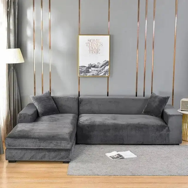 Plain Color Slipcover for Couch - Puck's