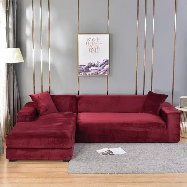 Plain Color Slipcover for Couch - Puck's