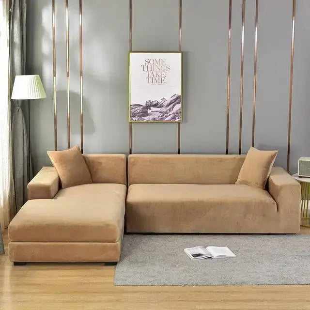 Plain Color Slipcover for Couch - Puck's