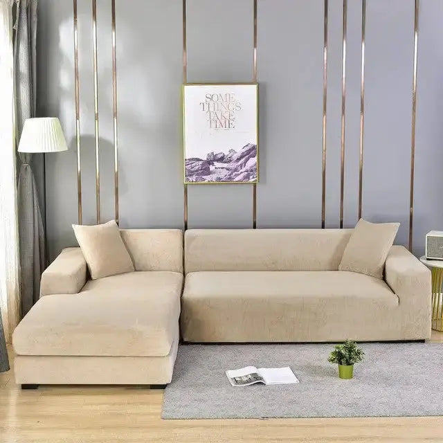 Plain Color Slipcover for Couch - Puck's