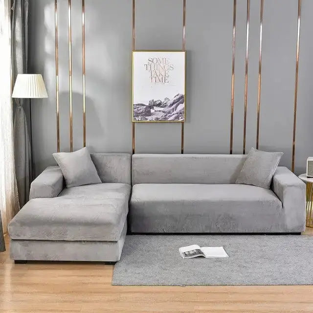 Plain Color Slipcover for Couch - Puck's
