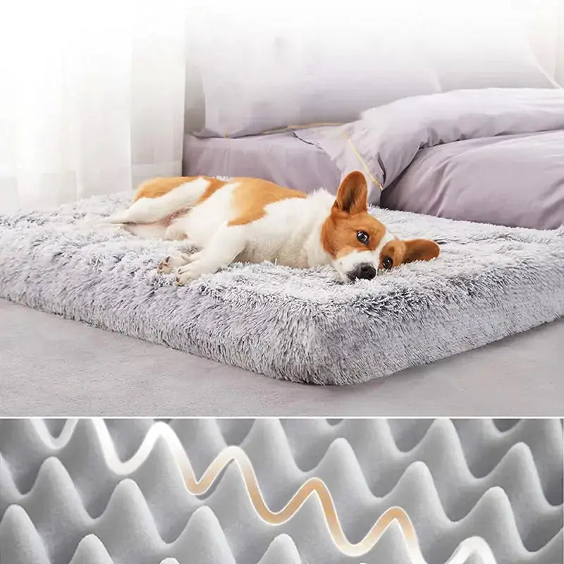 Plush Washable Dog Bed - Puck's