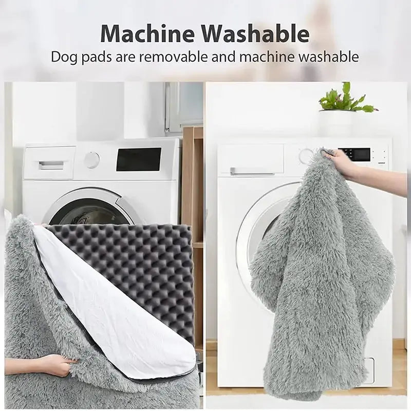 Plush Washable Dog Bed - Puck's