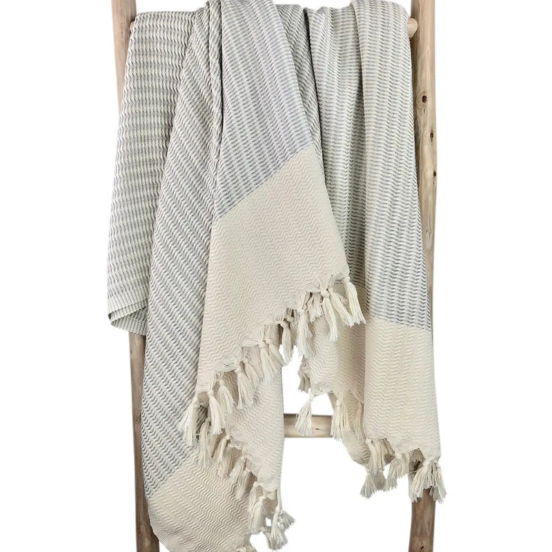 Plush Wavy Turkish Throw - Puck's