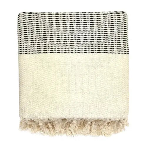 Plush Wavy Turkish Throw - Puck's
