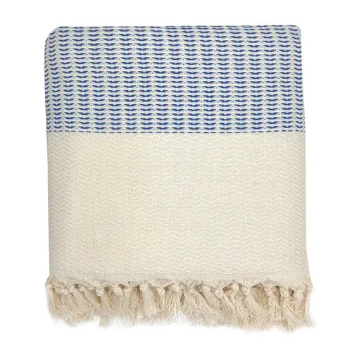 Plush Wavy Turkish Throw - Puck's