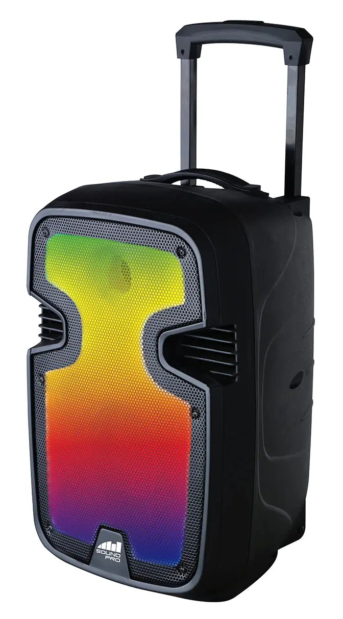 Portable 12” Bluetooth® Blaze Party Speaker with Full Glow Disco - Puck's