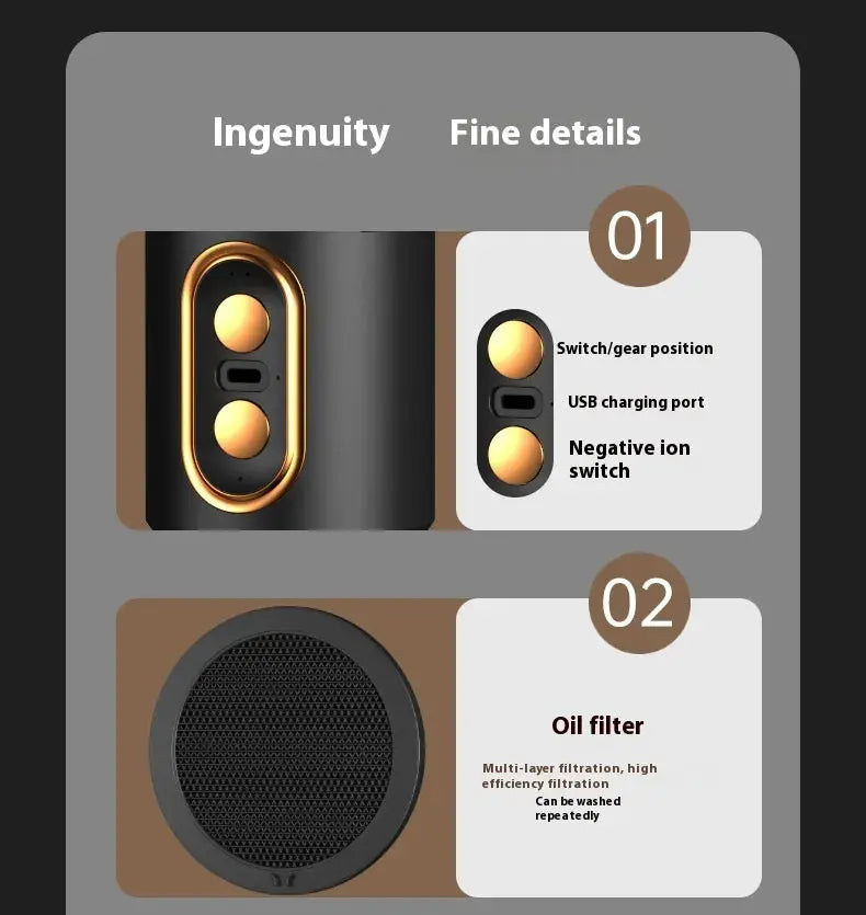 Portable Air Purifier Range Hood - Puck's