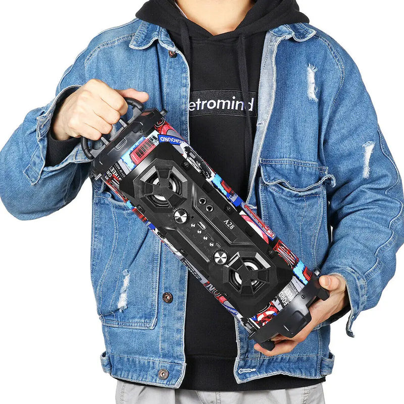 Portable Superior Bass Wireless Boombox with Radio Bluetooth Speakers - Puck's