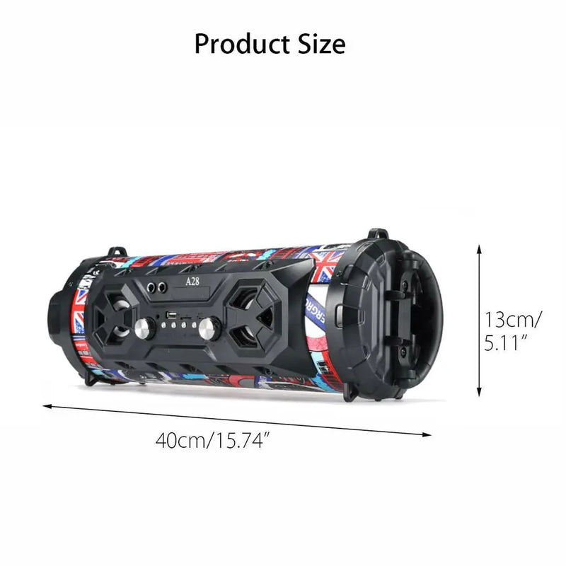 Portable Superior Bass Wireless Boombox with Radio Bluetooth Speakers - Puck's