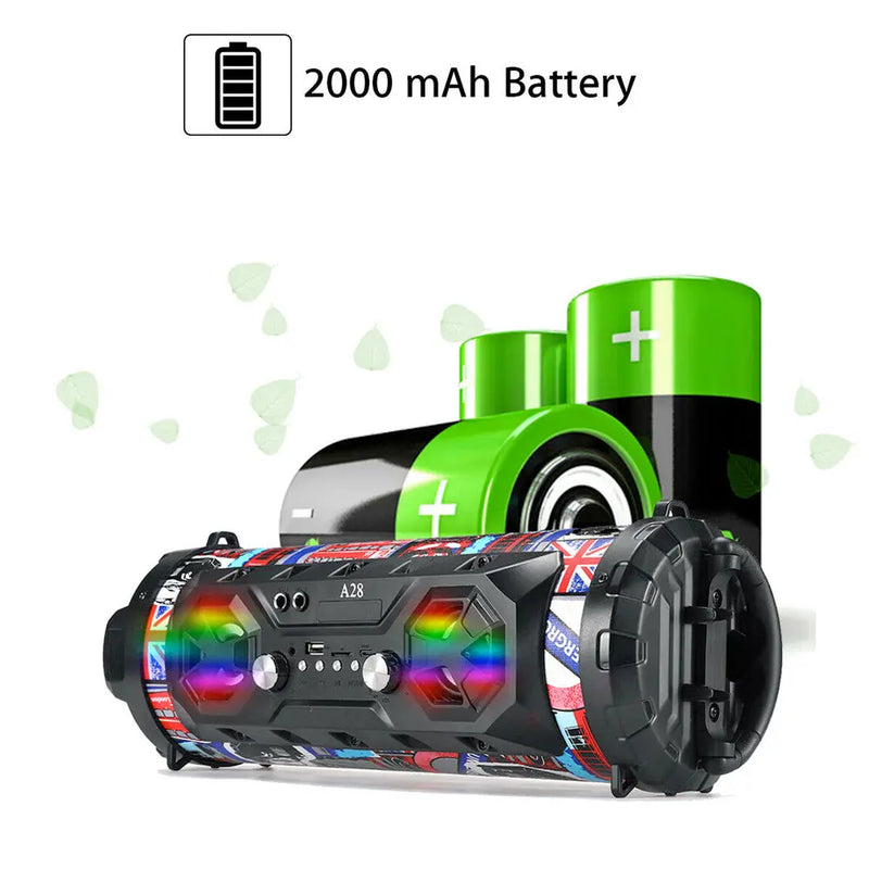 Portable Superior Bass Wireless Boombox with Radio Bluetooth Speakers - Puck's