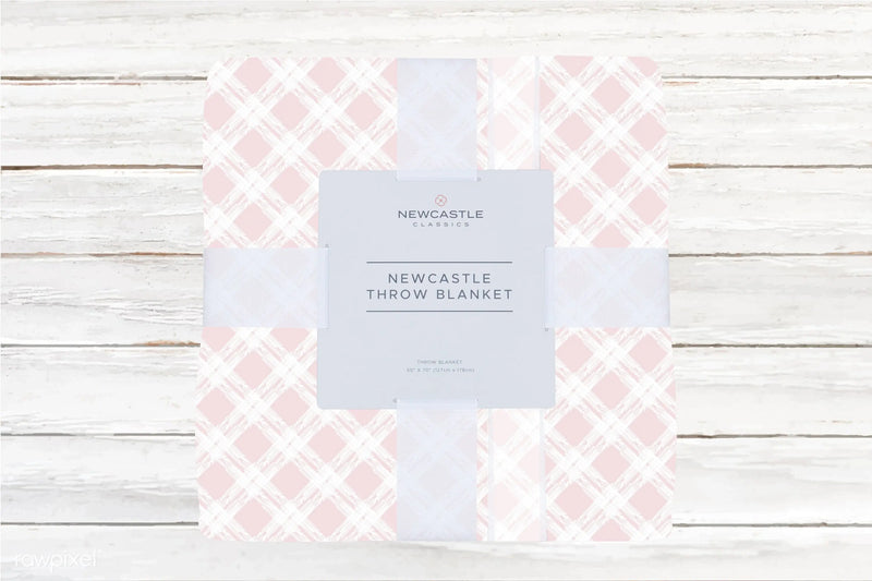 Primrose Pink Plaid Cotton Muslin Throw Blanket - Puck's