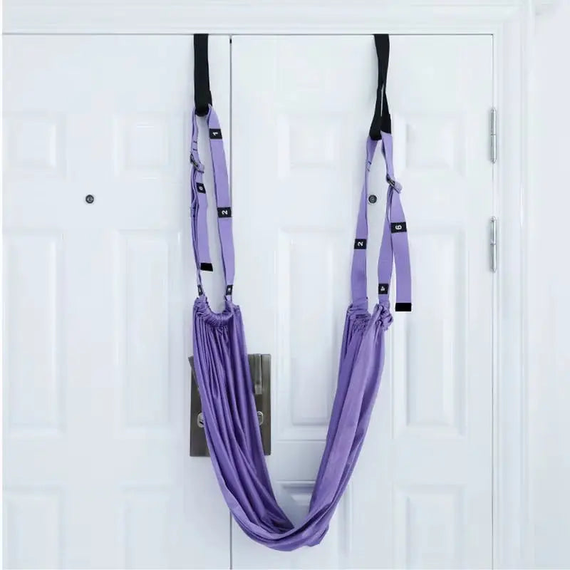 Pull Rope Aerial Yoga Strap Stretch Leg Splits Trainer Female Gym Belt Adjustable Aerial Yoga Strap Hammock Swing Stretching - Puck's