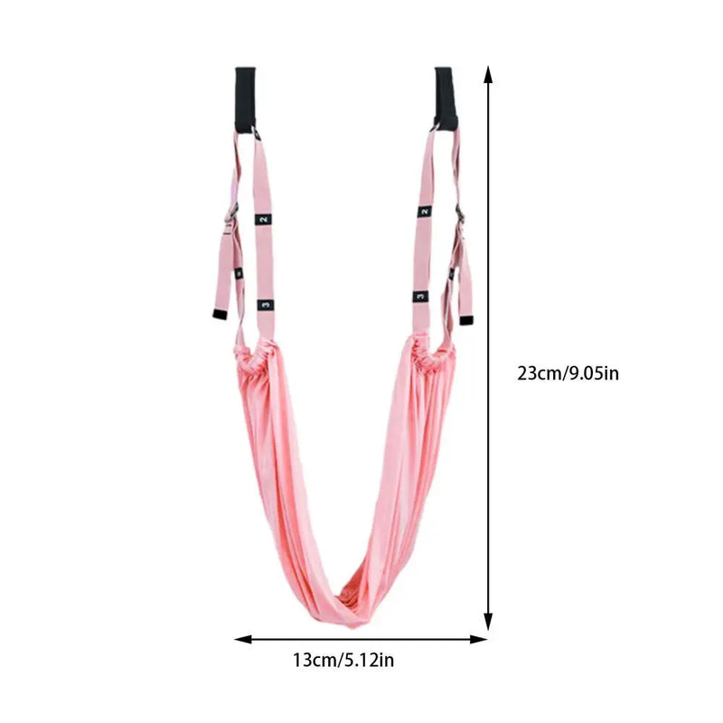 Pull Rope Aerial Yoga Strap Stretch Leg Splits Trainer Female Gym Belt Adjustable Aerial Yoga Strap Hammock Swing Stretching - Puck's