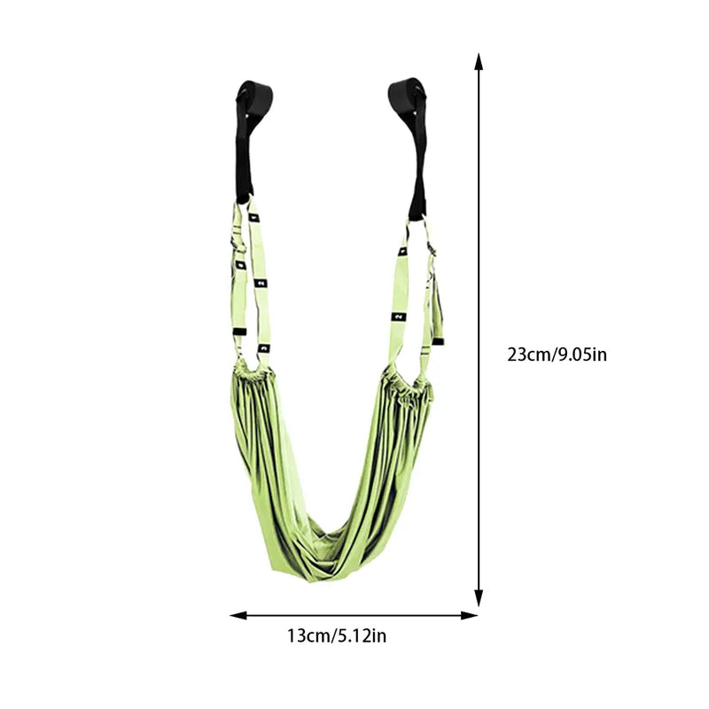 Pull Rope Aerial Yoga Strap Stretch Leg Splits Trainer Female Gym Belt Adjustable Aerial Yoga Strap Hammock Swing Stretching - Puck's