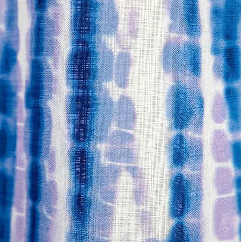 Purple Radical Tie Dye Shower Curtain and Hooks Set, Microfiber - Puck's