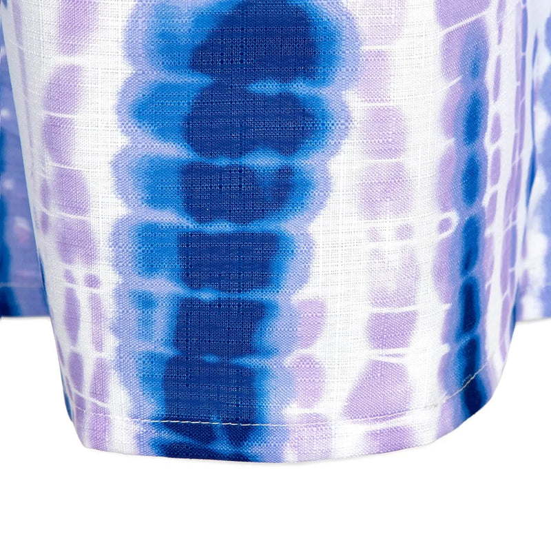 Purple Radical Tie Dye Shower Curtain and Hooks Set, Microfiber - Puck's