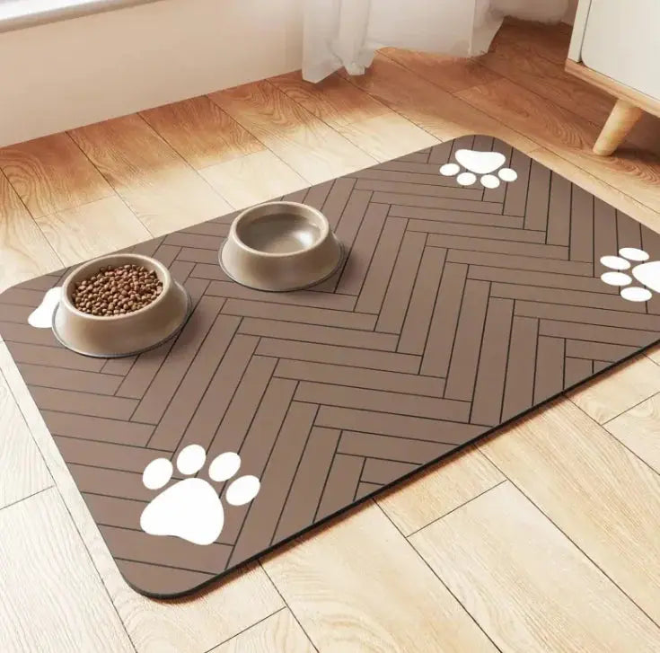 Quick-Dry Pet Feeding Mat - Puck's