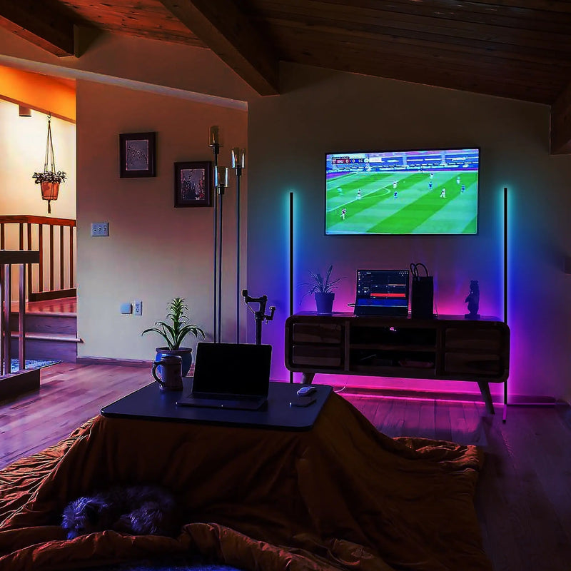 RGB LED Corner Floor Lamps - Puck's
