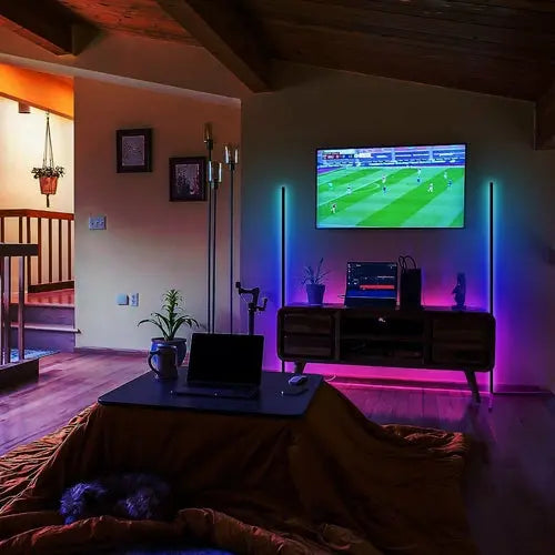 RGB LED Corner Floor Lamps - Puck's