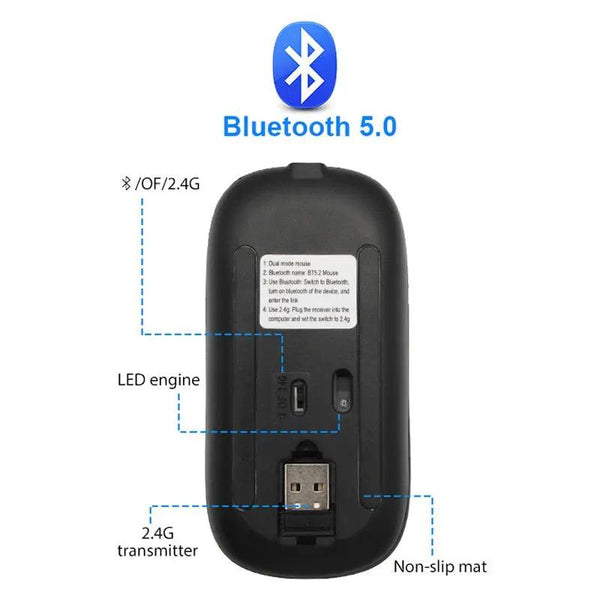 RGB Wireless Bluetooth Mouse - Puck's