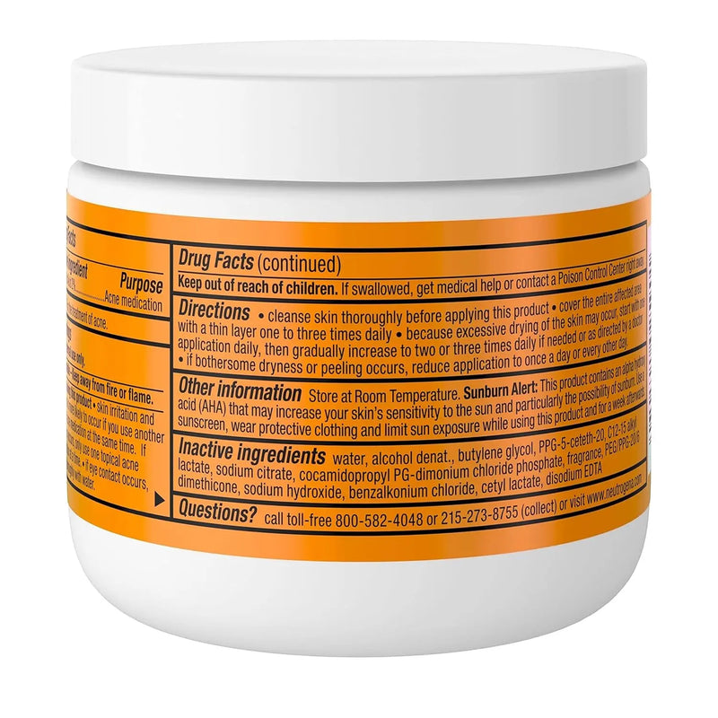 Rapid Clear Maximum Strength Acne Face Pads, for Acne Prone Skin, Salicylic Acid Treatment to Help Fight Breakouts, Oil-Free Facial Cleansing Pads with 2% Salicylic Acid Treatment, 60 Count - Puck's