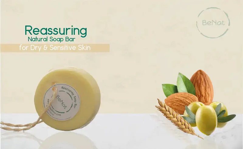 Reassuring Soap Bar. Wheat, Olive, and Almond Oil. - Puck's