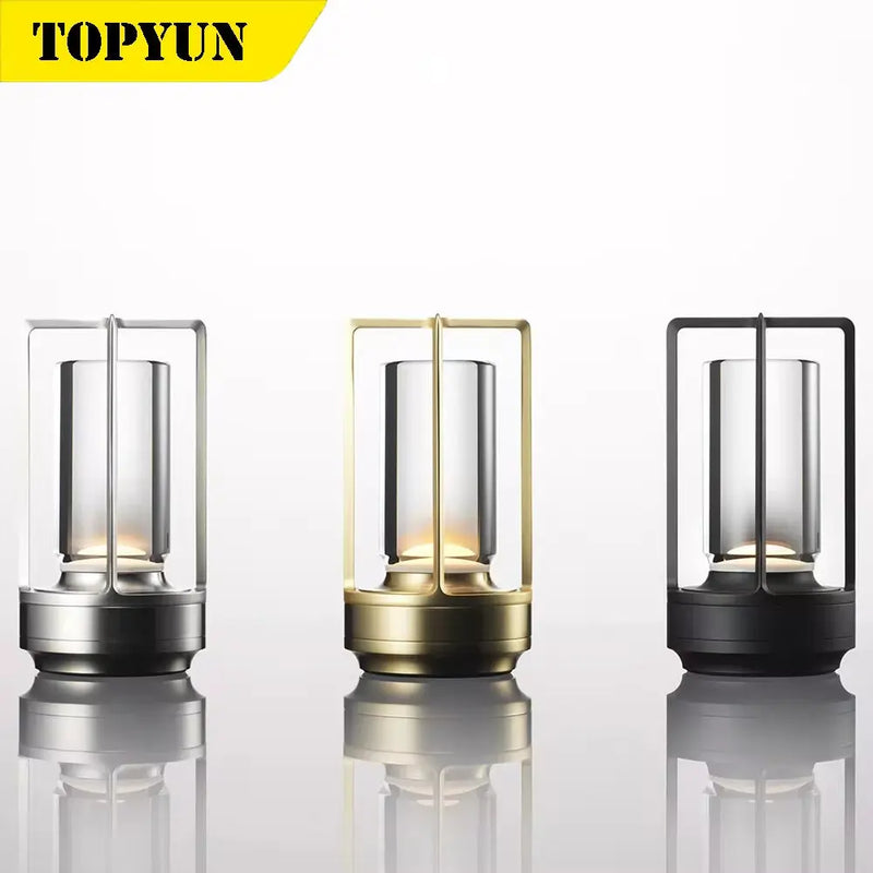 Rechargeable Crystal Lamp Bedside Table Bedroom Led Touch Table Lamp Restaurant Decoration Atmosphere Night Light - Puck's