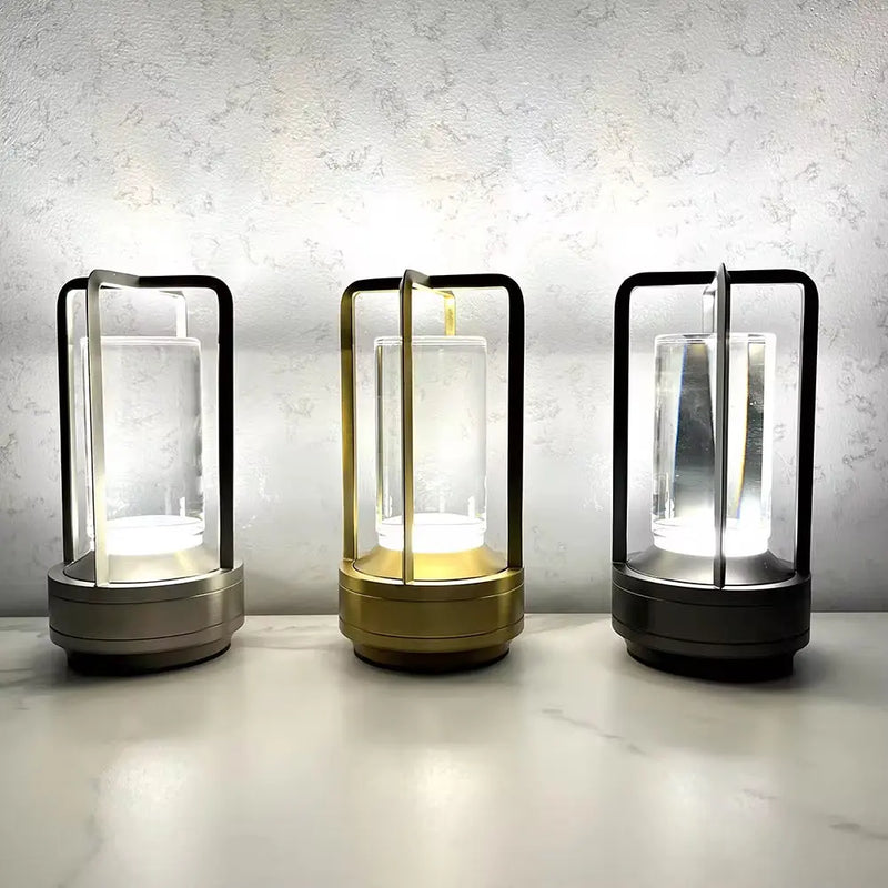 Rechargeable Crystal Lamp Bedside Table Bedroom Led Touch Table Lamp Restaurant Decoration Atmosphere Night Light - Puck's
