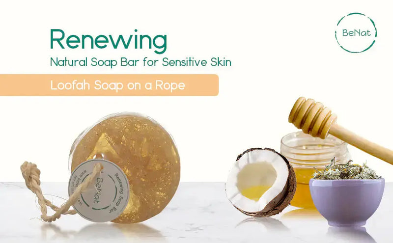 Renewing Soap Bar. Chamomile, Honey, and Coconut Oil. - Puck's