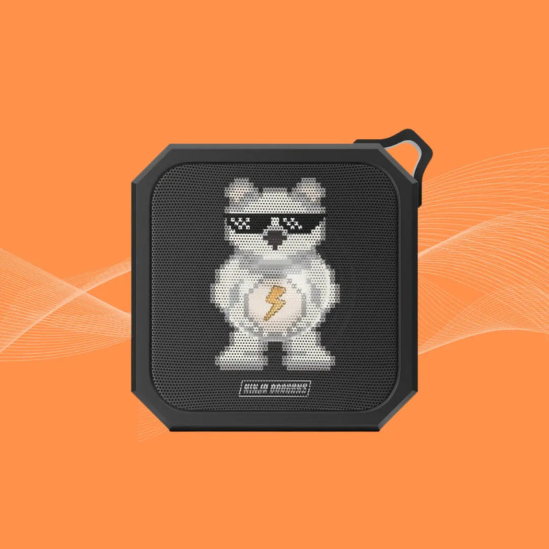 Retro Pixel Waterproof Bluetooth Speaker - Puck's