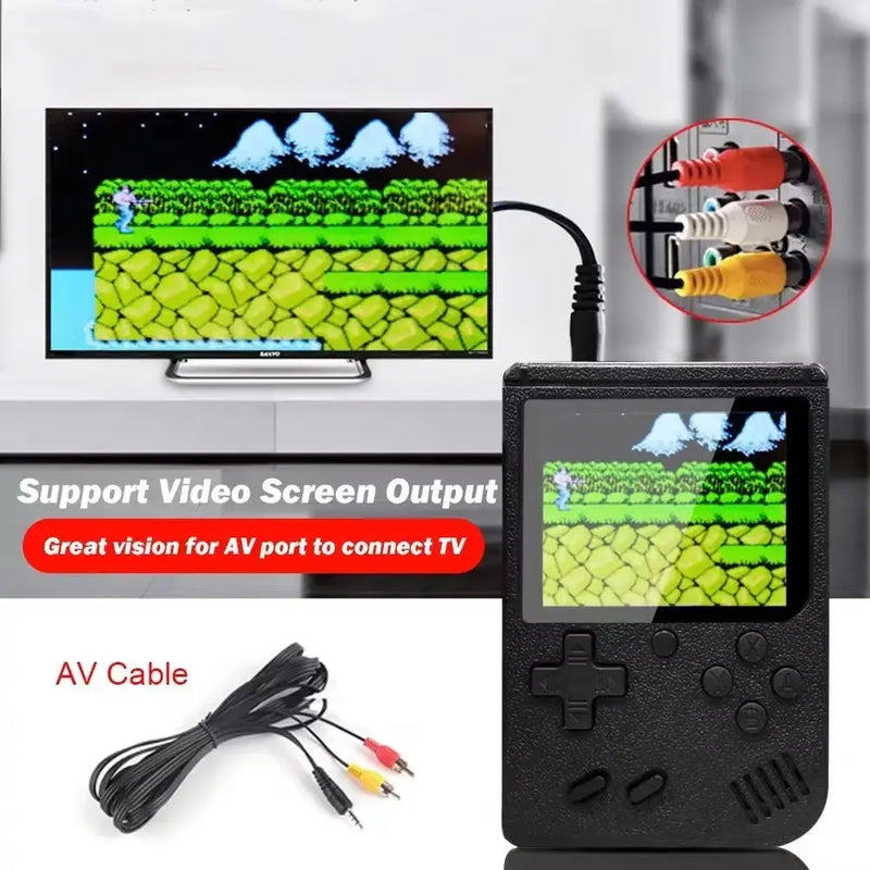 Retro Portable Mini Handheld Video Game Console 8-Bit 3.0 Inch Color LCD Kids Color Game Player Built-In 400 Games - Puck's
