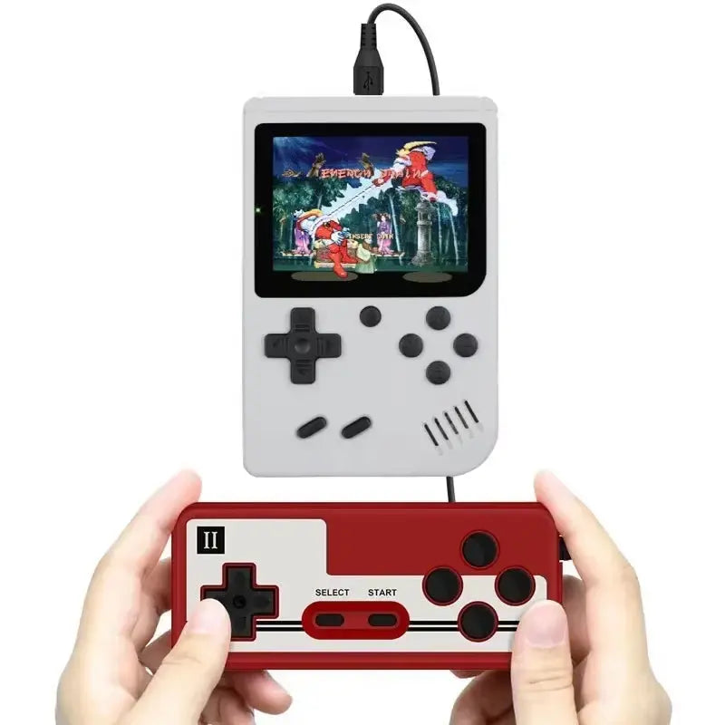 Retro Portable Mini Handheld Video Game Console 8-Bit 3.0 Inch Color LCD Kids Color Game Player Built-In 400 Games - Puck's