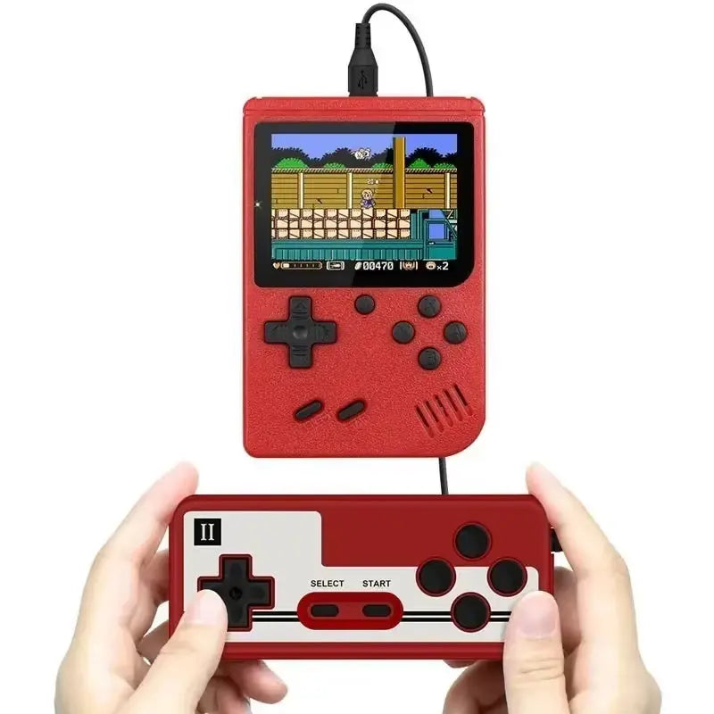 Retro Portable Mini Handheld Video Game Console 8-Bit 3.0 Inch Color LCD Kids Color Game Player Built-In 400 Games - Puck's