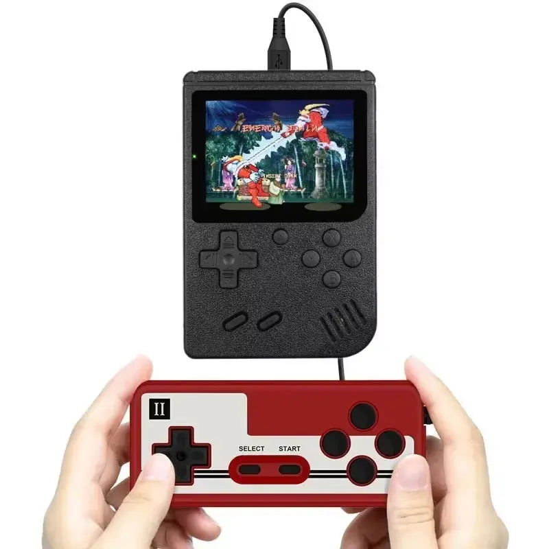 Retro Portable Mini Handheld Video Game Console 8-Bit 3.0 Inch Color LCD Kids Color Game Player Built-In 400 Games - Puck's