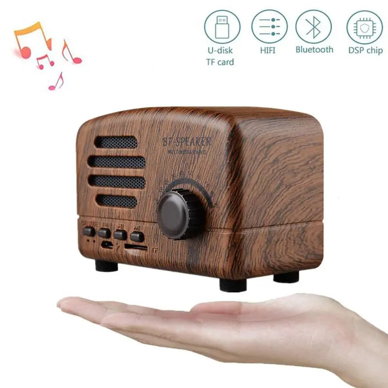 Retro Wireless Mini Speakers Stereo Bluetooth Speakers - Puck's