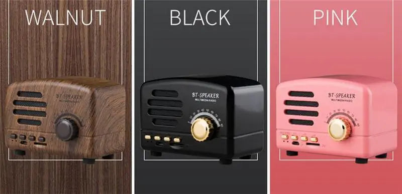 Retro Wireless Mini Speakers Stereo Bluetooth Speakers - Puck's