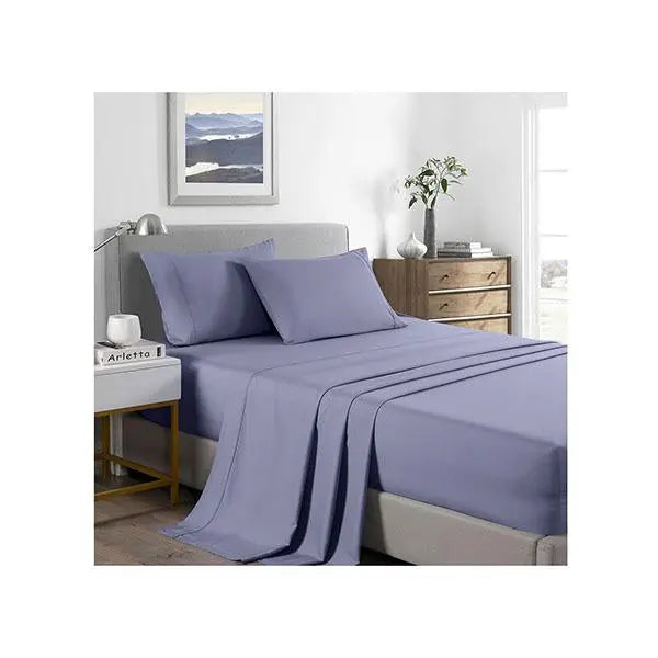 Royal Comfort 2000 Tc Bamboo Cooling Sheet Set Ultra Soft Lilac Grey - Puck's