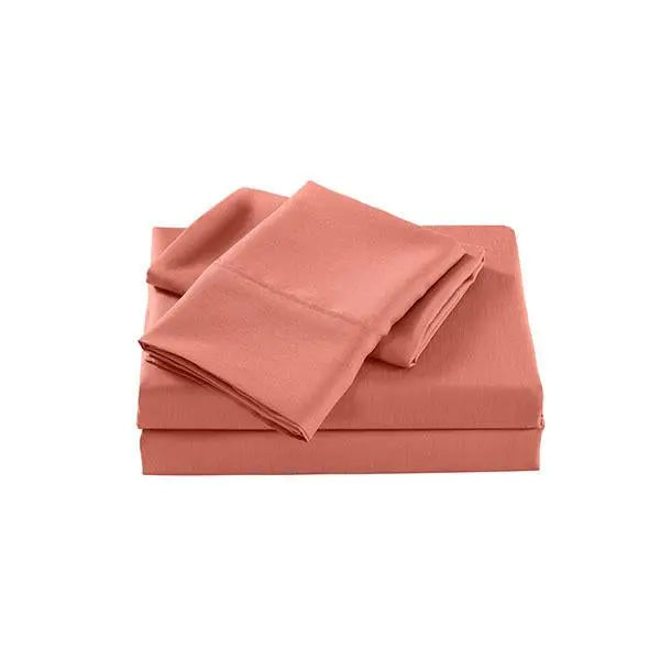 Royal Comfort 2000 Tc Bamboo Cooling Sheet Set Ultra Soft Peach - Puck's