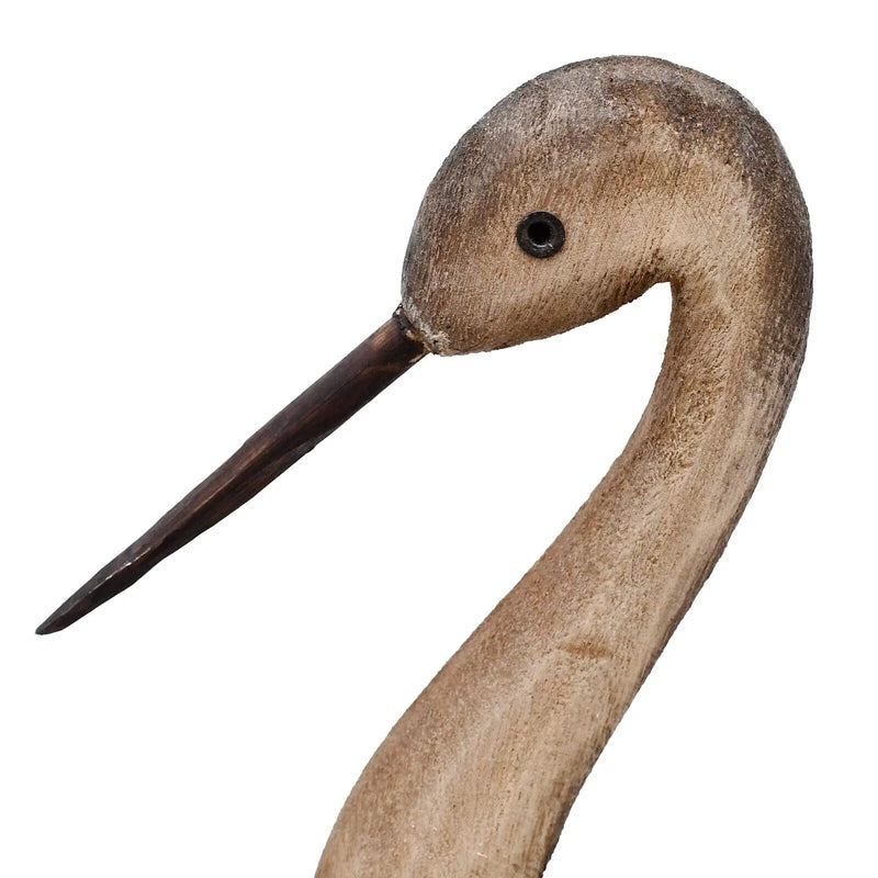 Rustic Wood Crane Decor Tabletop Nautical Decor, Wooden Crane Nautical Decora... - Puck's