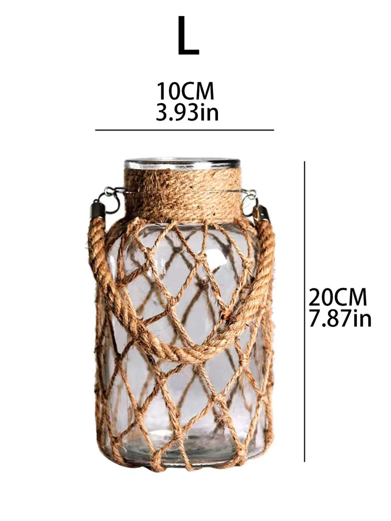 Rustic Hanging Glass Vase - Puck's