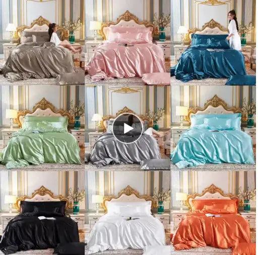 Satin Quilt Cover Pillowcase - Puck's