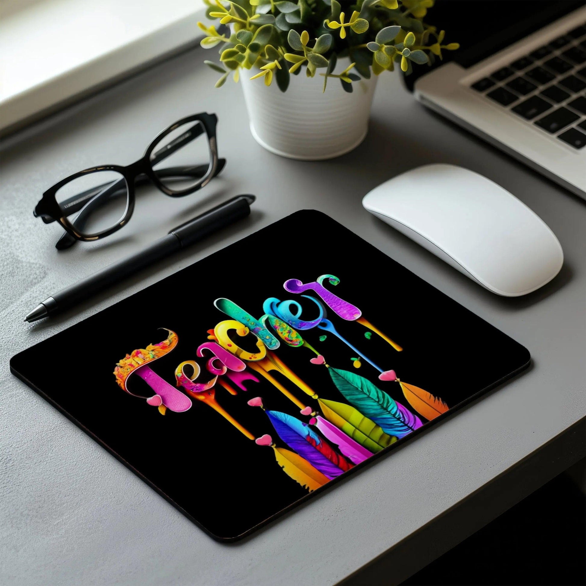 School Teacher Non-Slip Computer Mousepad Mouse Pad - Puck's